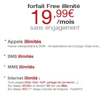 Free Mobile : récapitulatif des offres [MAJ]