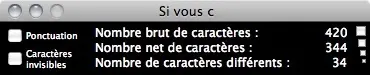 CaraCara compte les lettres