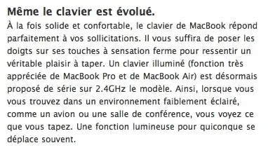 Apple, en français dans le texte ?