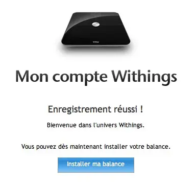 Test de la balance connectée Withings