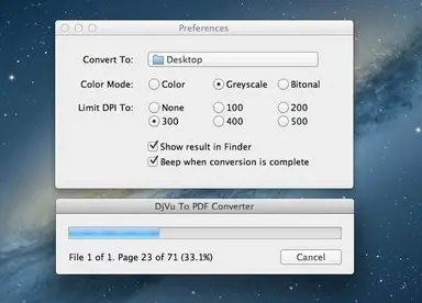 Convertissez les fichiers DjVu en PDF, gratuitement, sur Mac