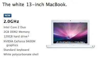 Le MacBook blanc reçoit une puce 9400M