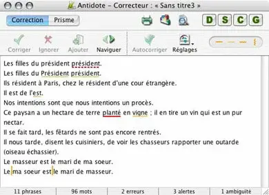 Test Antidote Prisme - Antidote par l'exemple