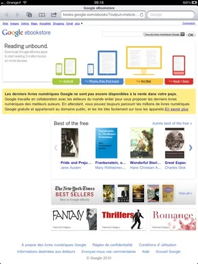 Google eBooks en images