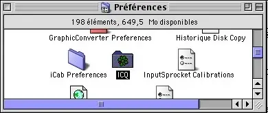 OsX: Conservez vos paramètres ICQ&IE5