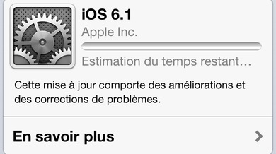 iOS 6.1 est disponible !