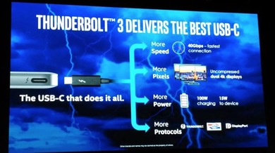 Intel officialise le Thunderbolt 3... qui utilise le connecteur USB C ! #computex