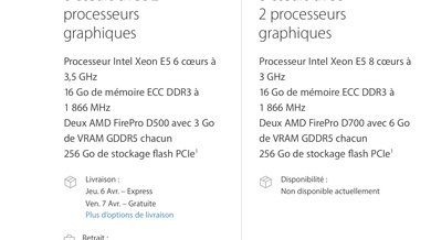 Le "nouveau" Mac Pro débarque sur l'Apple Store !