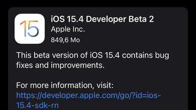 Apple déploie les secondes bêtas d'iOS/iPadOS/tvOS 15.4, watchOS 8.5 et macOS 12.3
