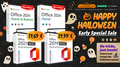 Licence Office Mac à prix cassé : grosse promo Halloween chez GoDeal24