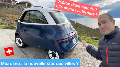 Essai Microlino : la petite voiture électrique trop mignonne, taillée pour la ville !