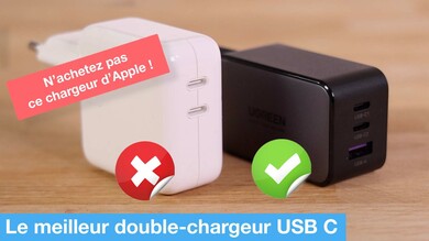 Quel est le meilleur double-chargeur USB ? Apple ou UGREEN ? (vidéo)