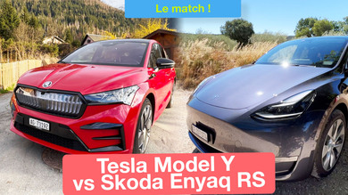 Comparatif : Skoda Enyaq Coupé RS iV ou Tesla Model Y ?