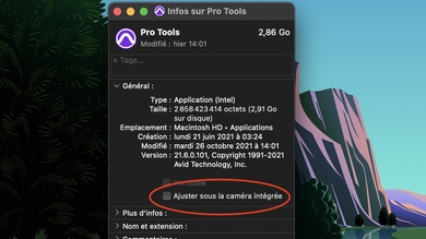 MacBook Pro : quelques soucis avec l'encoche et la barre des menus pour certaines Apps