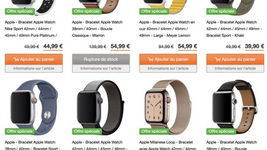 Des bracelets officiels d'Apple à des prix incroyables ! (54€ en cuir, Pride/Sport à 32€...)