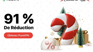 Bon plan de Noël  : PureVPN avec 91% de réduction pour les appareils Apple !