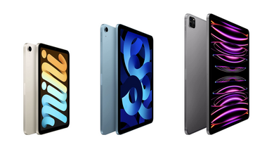 L'iPad Air M1 256Go à 889€ (-100€), iPad Pro 12,9" M2 5G à 1430€ (-239€), iPad mini à 559€ (-100€)