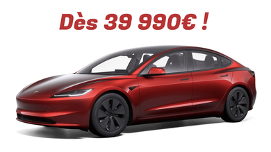 Baisse de prix : la nouvelle Tesla Model 3 démarre à 39 990€ en France !