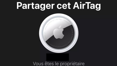 iOS 17 : comment partager un AirTag avec 5 personnes