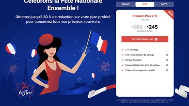 #14Juillet : jusqu'à 80% sur les offres Lifetime de pCloud, le service suisse de stockage en ligne