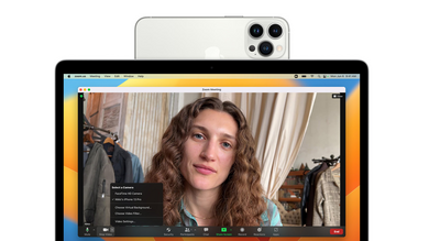 Comment utiliser un iPhone sous iOS 16 comme webcam sur un Mac sous macOS Ventura