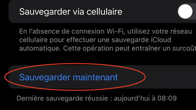 Comment sauvegarder un iPhone avant le passage à iOS 16