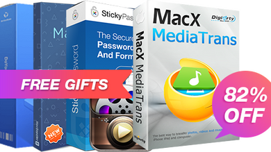 4 logiciels offerts pour l'achat de MacX MediaTrans (29€95), pour sauvegarder son iPhone