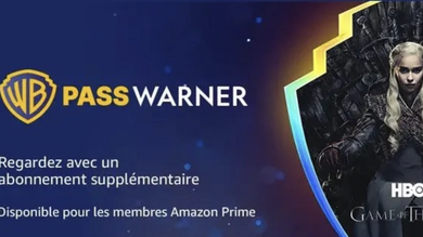 Le Pass Warner est disponible via Prime Video à 9,99€/mois