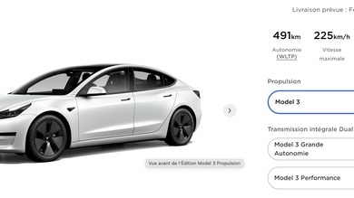 +10 000€ pour la Tesla Model 3 de base : est-elle encore un "bon plan" face à la concurrence ?