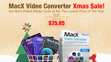 Offre de Noël à -50%: licence à vie pour MacX Video Converter Pro à son prix le plus bas !