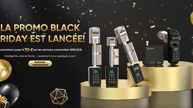 Promo sur les serrures WELOCK TOUCH41, TOUCA51, U81, PCB41 Plus, WIFIBOX3 pour le Black Friday !