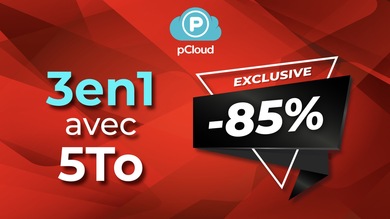 pCloud : -85% sur les offres 3in1 à vie avec 5 To, pCloud Encryption et pCloud Pass !