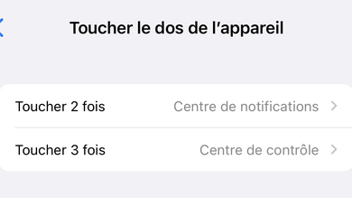 iOS 15.2 : comment bien paramétrer la fonction "Toucher le dos de l'iPhone" 