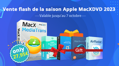 4 logiciels offerts avec MacX MediaTrans (27€95 -88%), qui sauvegarde l'iPhone