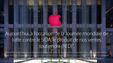 Les Apple Store tout de (Red) vêtus pour lutter contre le SIDA