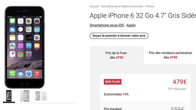 L'iPhone 6 32Go débarque (discrètement) en France (et en Europe) à 479€ (et il est en stock !)