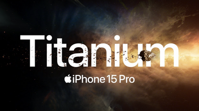 Une publicité de l'espace pour l'iPhone 15 Pro en titane