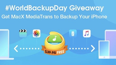 MacX MediaTrans acheté, MacX Video Converter Pro et Do Your Data Recovery offerts ! #BackupDay