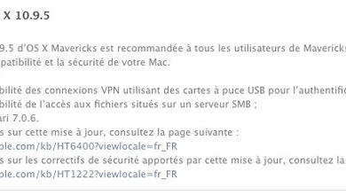 OS X 10.9.5 disponible !