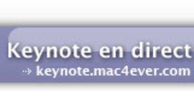 Keynote : H-30mn : tous sur keynote.mac4ever.com !