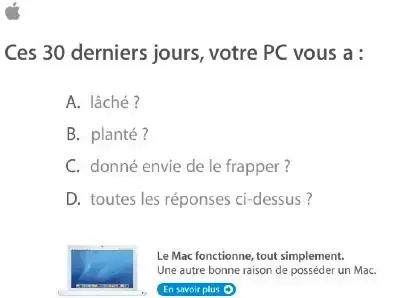 Apple attaque le PC