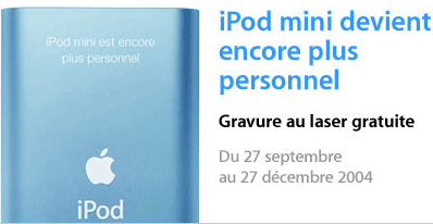 Personalisez votre iPod Mini !