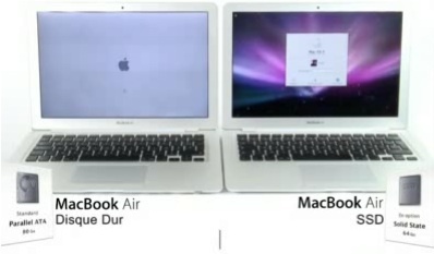 MacBook Air : SSD contre HDD en vidéo