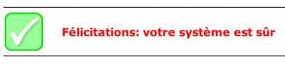 Testez votre sécurité !