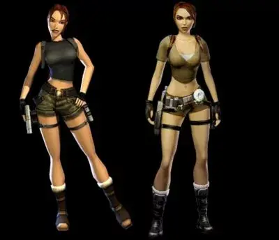 La poitrine de Lara Croft