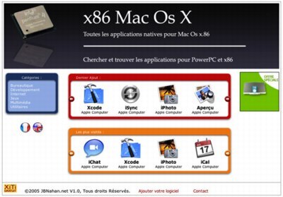 Un site x86