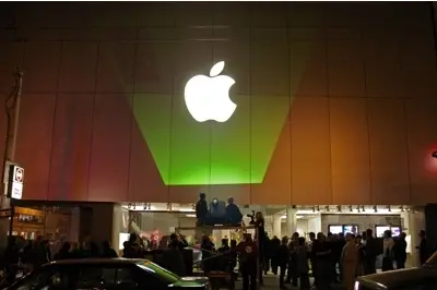 Un AppleStore tout vert