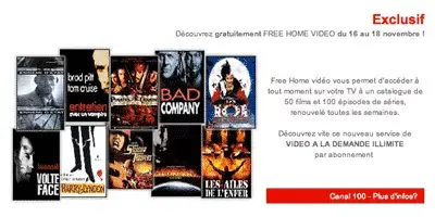 Free : trois jours de VoD gratuits