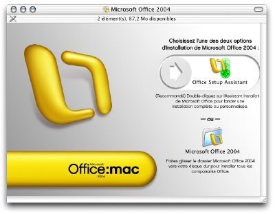 Office 2004 : Word et Entourage