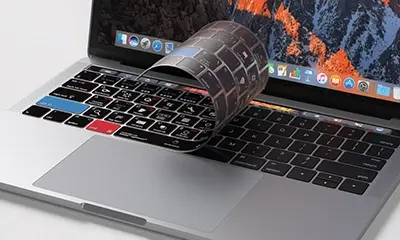 Du silicone pour les raccourcis (clavier) du MacBook Pro Touch Bar